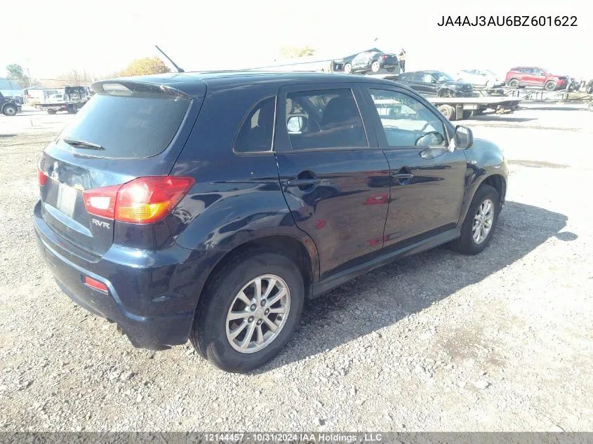 2011 Mitsubishi Rvr VIN: JA4AJ3AU6BZ601622 Lot: 12144457