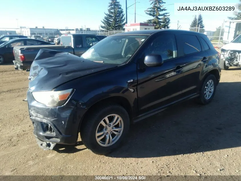 JA4AJ3AUXBZ603289 2011 Mitsubishi Rvr Se