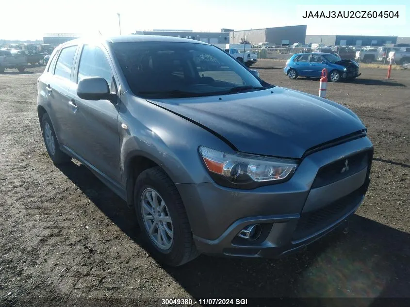 2012 Mitsubishi Rvr Se VIN: JA4AJ3AU2CZ604504 Lot: 30049380