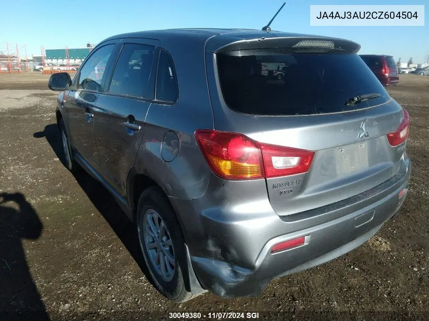 2012 Mitsubishi Rvr Se VIN: JA4AJ3AU2CZ604504 Lot: 30049380