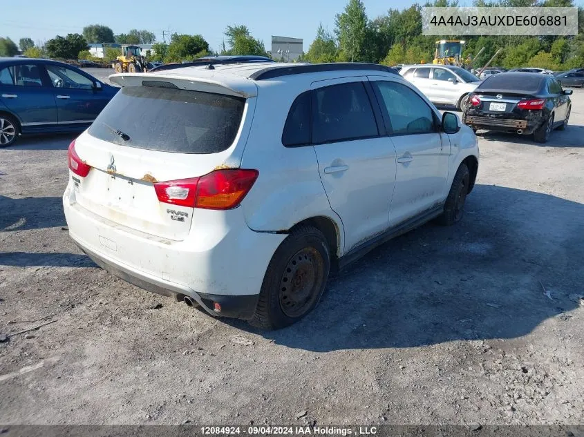 2013 Mitsubishi Rvr VIN: 4A4AJ3AUXDE606881 Lot: 12084924