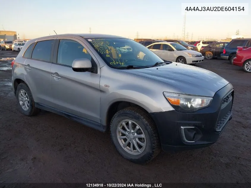 2013 Mitsubishi Rvr VIN: 4A4AJ3AU2DE604154 Lot: 12134918