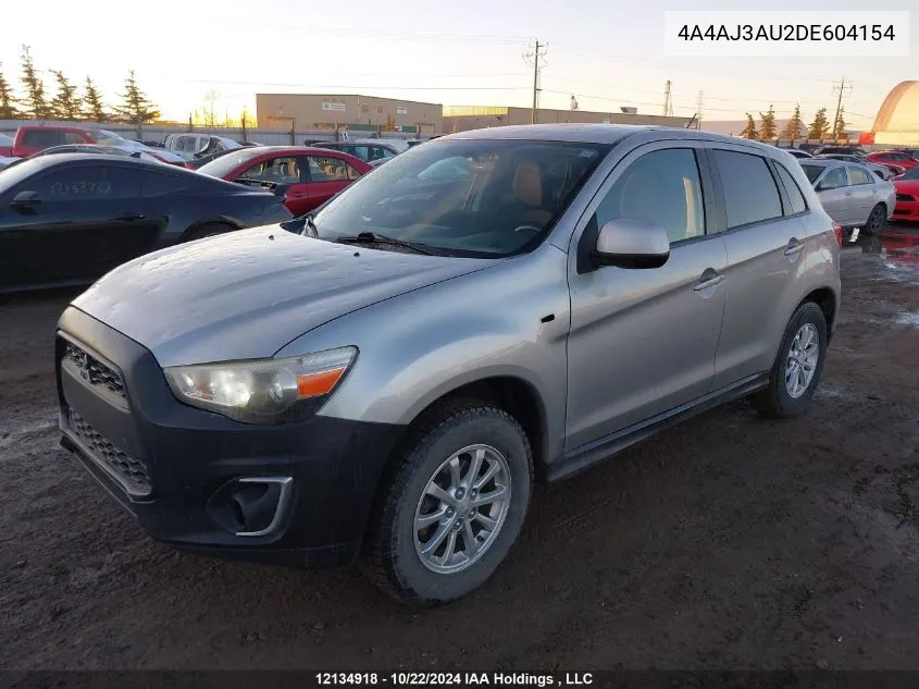 2013 Mitsubishi Rvr VIN: 4A4AJ3AU2DE604154 Lot: 12134918