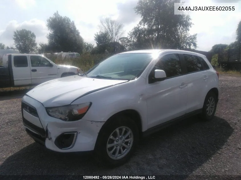 2014 Mitsubishi Rvr VIN: 4A4AJ3AUXEE602055 Lot: 12080492