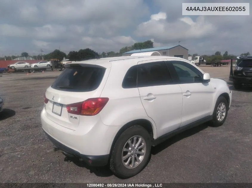 2014 Mitsubishi Rvr VIN: 4A4AJ3AUXEE602055 Lot: 12080492