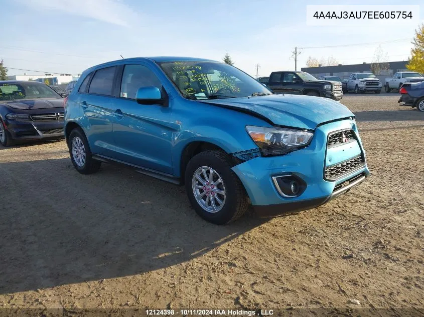 2014 Mitsubishi Rvr VIN: 4A4AJ3AU7EE605754 Lot: 12124398