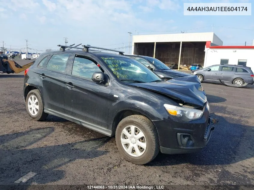 2014 Mitsubishi Rvr VIN: 4A4AH3AU1EE604174 Lot: 12144063