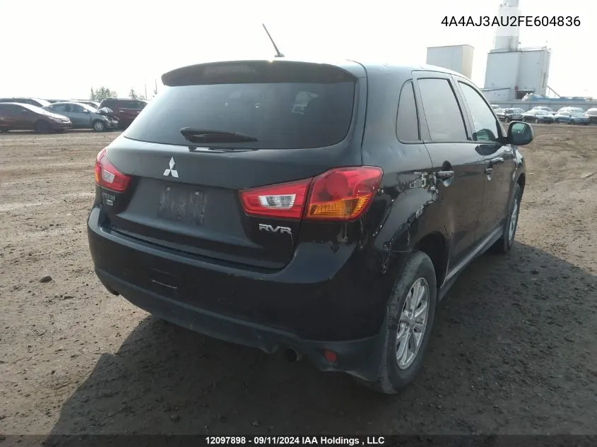 2015 Mitsubishi Rvr VIN: 4A4AJ3AU2FE604836 Lot: 12097898