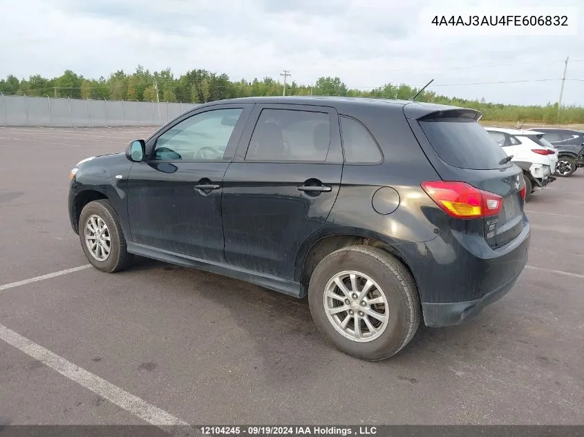 2015 Mitsubishi Rvr VIN: 4A4AJ3AU4FE606832 Lot: 12104245