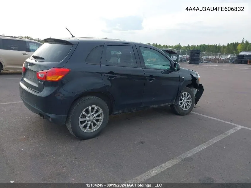 2015 Mitsubishi Rvr VIN: 4A4AJ3AU4FE606832 Lot: 12104245