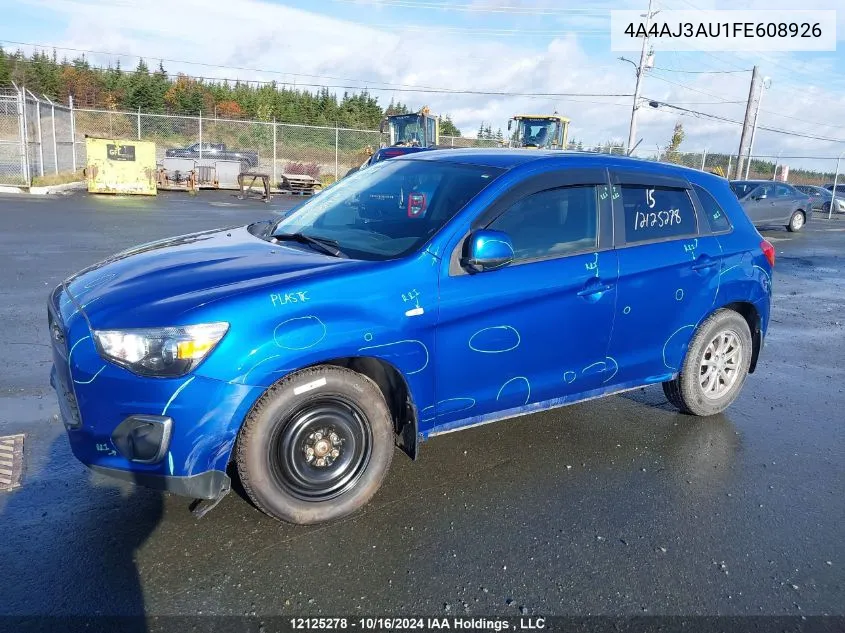 2015 Mitsubishi Rvr VIN: 4A4AJ3AU1FE608926 Lot: 12125278