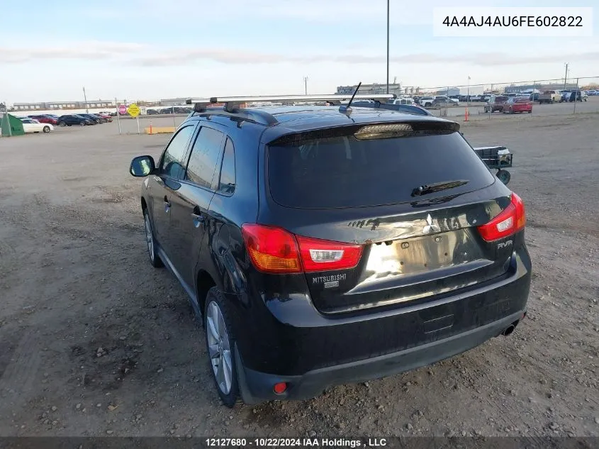 2015 Mitsubishi Rvr VIN: 4A4AJ4AU6FE602822 Lot: 12127680