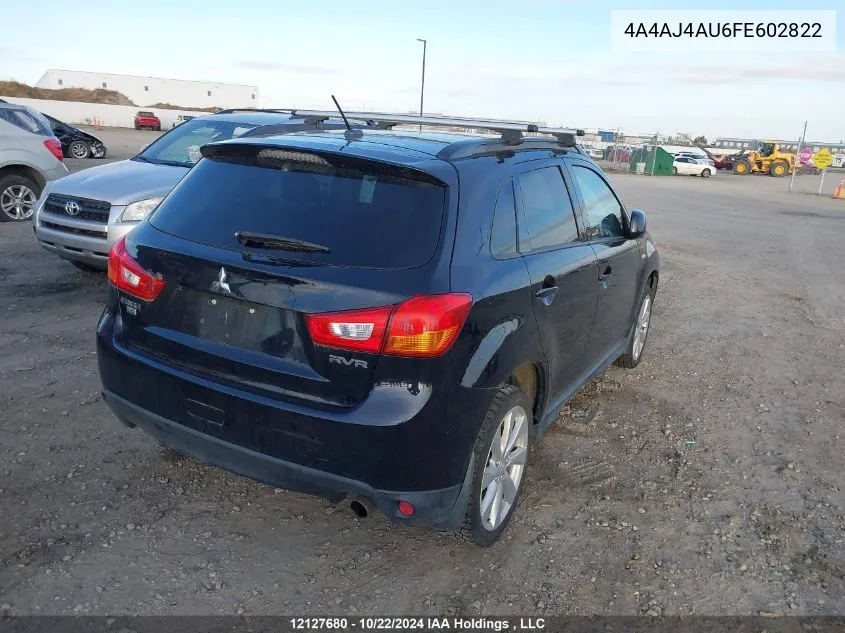 2015 Mitsubishi Rvr VIN: 4A4AJ4AU6FE602822 Lot: 12127680