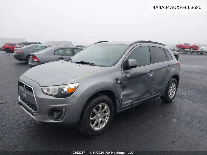 2015 Mitsubishi Rvr VIN: 4A4AJ4AUXFE603620 Lot: 12152257