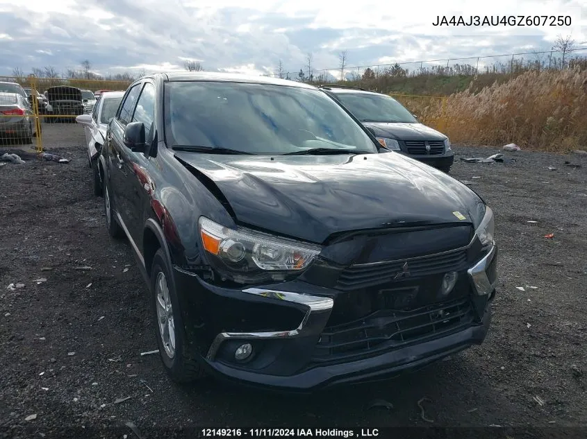 2016 Mitsubishi Rvr VIN: JA4AJ3AU4GZ607250 Lot: 12149216