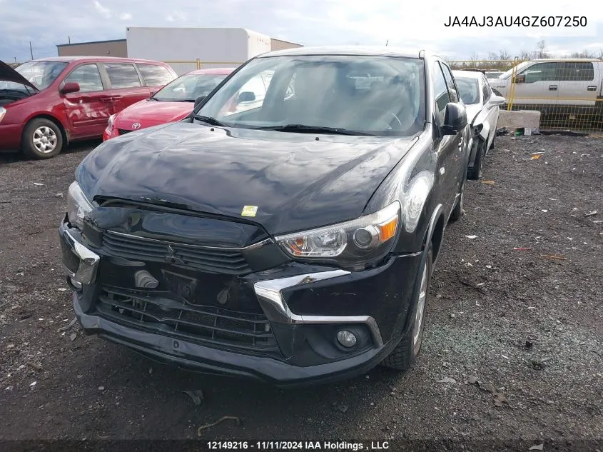 2016 Mitsubishi Rvr VIN: JA4AJ3AU4GZ607250 Lot: 12149216