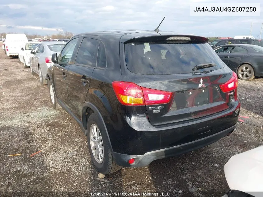 2016 Mitsubishi Rvr VIN: JA4AJ3AU4GZ607250 Lot: 12149216