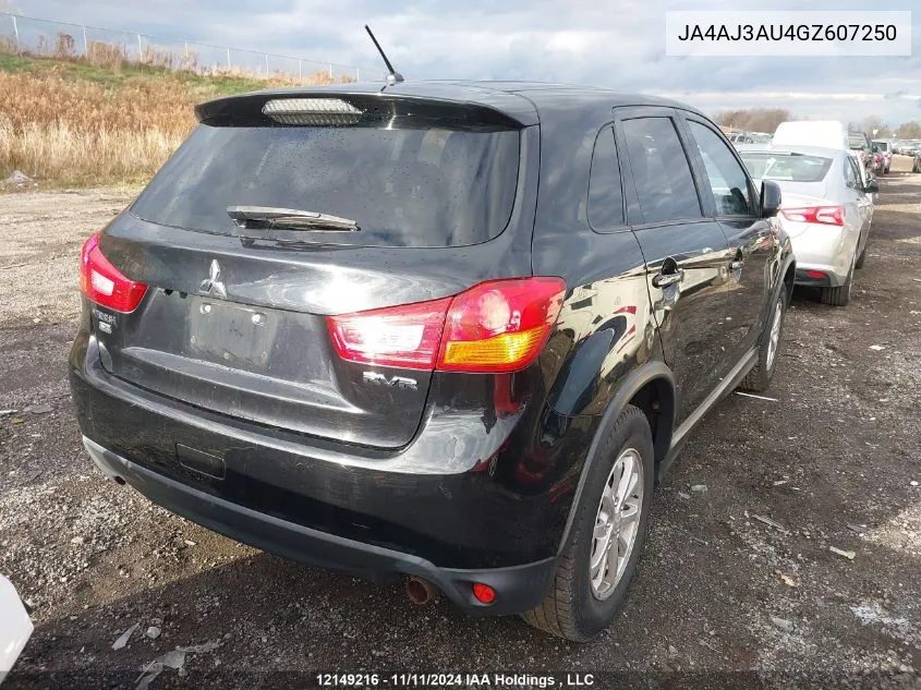 2016 Mitsubishi Rvr VIN: JA4AJ3AU4GZ607250 Lot: 12149216