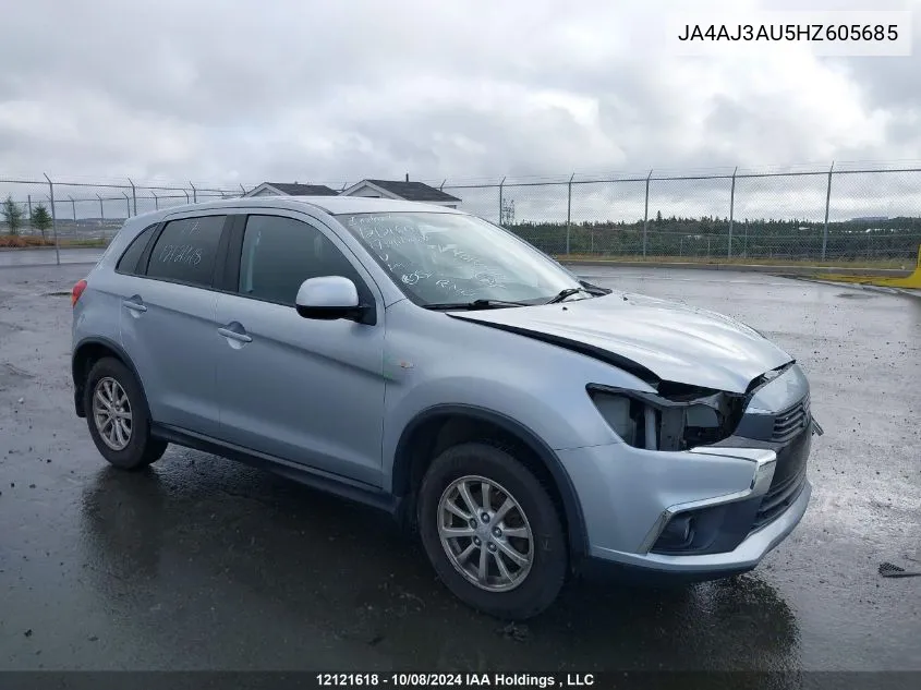 2017 Mitsubishi Rvr VIN: JA4AJ3AU5HZ605685 Lot: 12121618