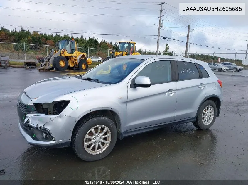 2017 Mitsubishi Rvr VIN: JA4AJ3AU5HZ605685 Lot: 12121618