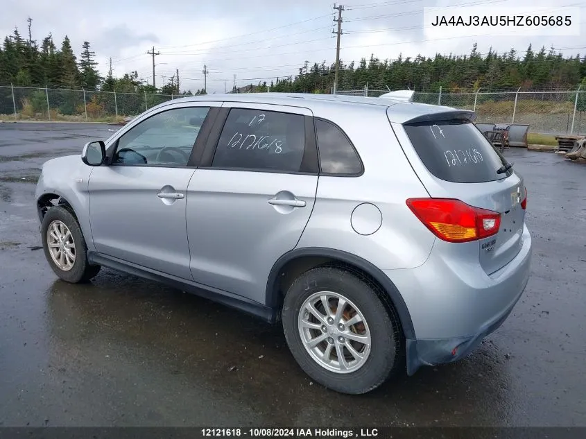 2017 Mitsubishi Rvr VIN: JA4AJ3AU5HZ605685 Lot: 12121618