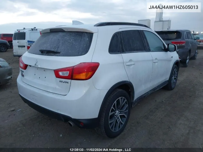 2017 Mitsubishi Rvr VIN: JA4AJ4AW1HZ605013 Lot: 12135133