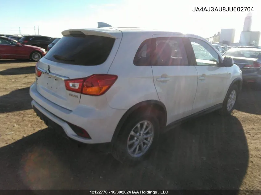 2018 Mitsubishi Rvr VIN: JA4AJ3AU8JU602704 Lot: 12122776