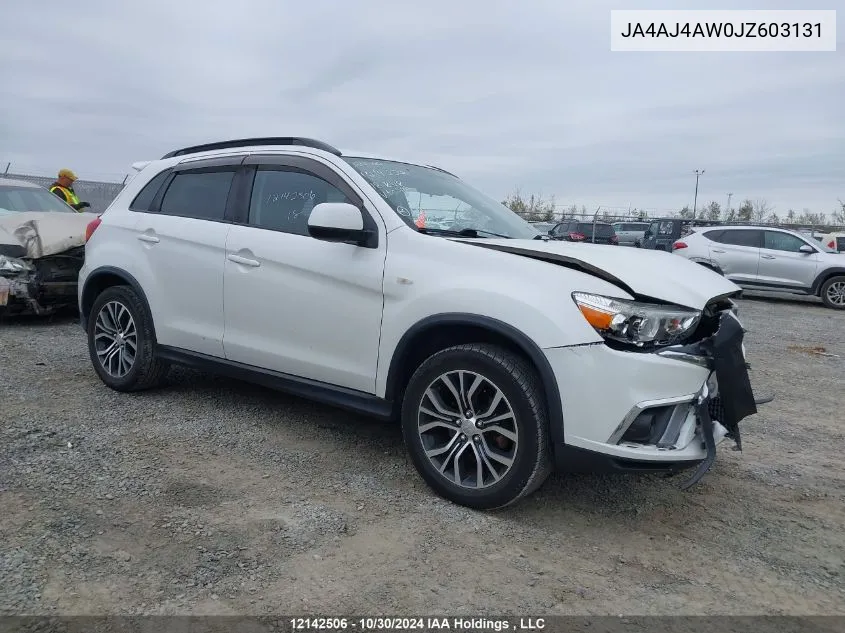 2018 Mitsubishi Rvr VIN: JA4AJ4AW0JZ603131 Lot: 12142506