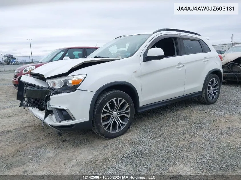 2018 Mitsubishi Rvr VIN: JA4AJ4AW0JZ603131 Lot: 12142506