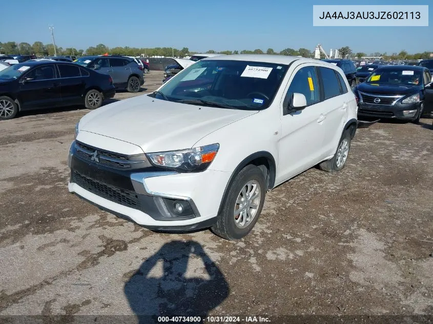 2018 Mitsubishi Rvr VIN: JA4AJ3AU3JZ602113 Lot: 40734900