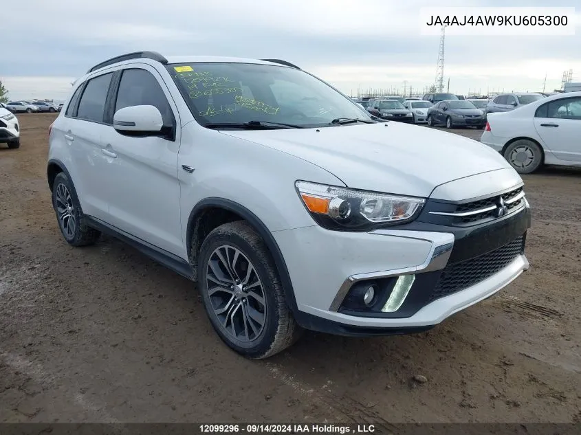 2019 Mitsubishi Rvr VIN: JA4AJ4AW9KU605300 Lot: 12099296