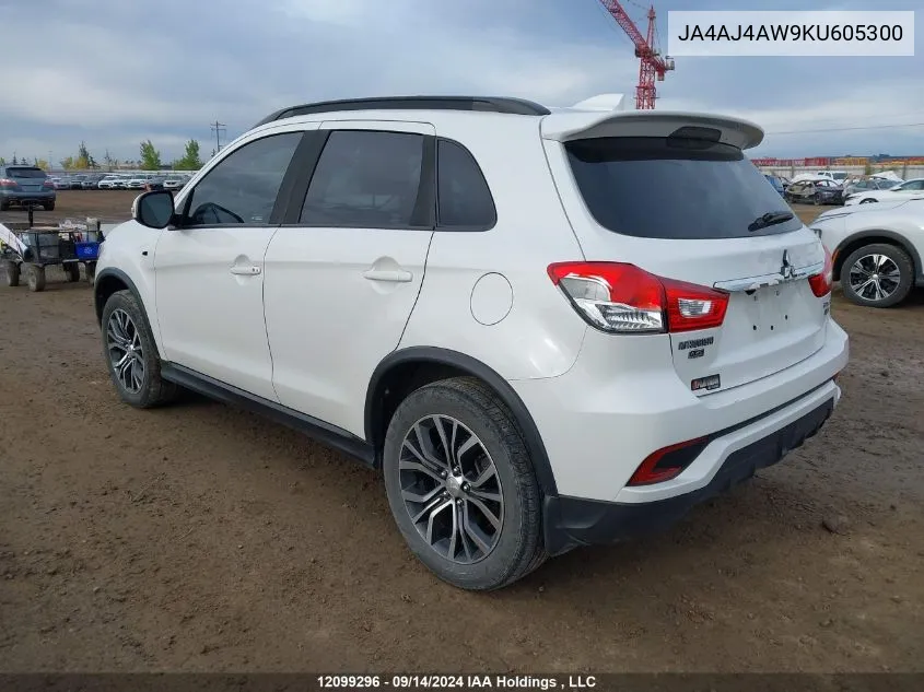 2019 Mitsubishi Rvr VIN: JA4AJ4AW9KU605300 Lot: 12099296