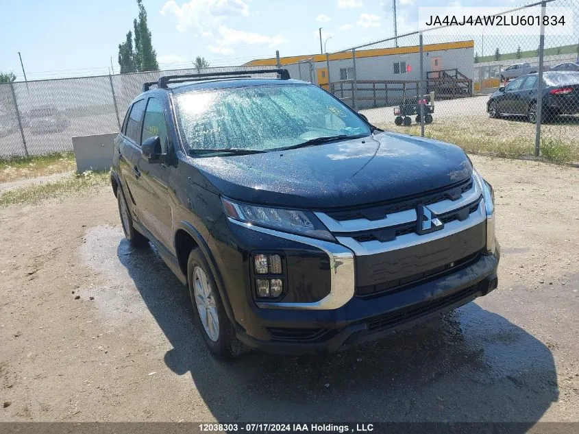 2020 Mitsubishi Rvr VIN: JA4AJ4AW2LU601834 Lot: 12038303