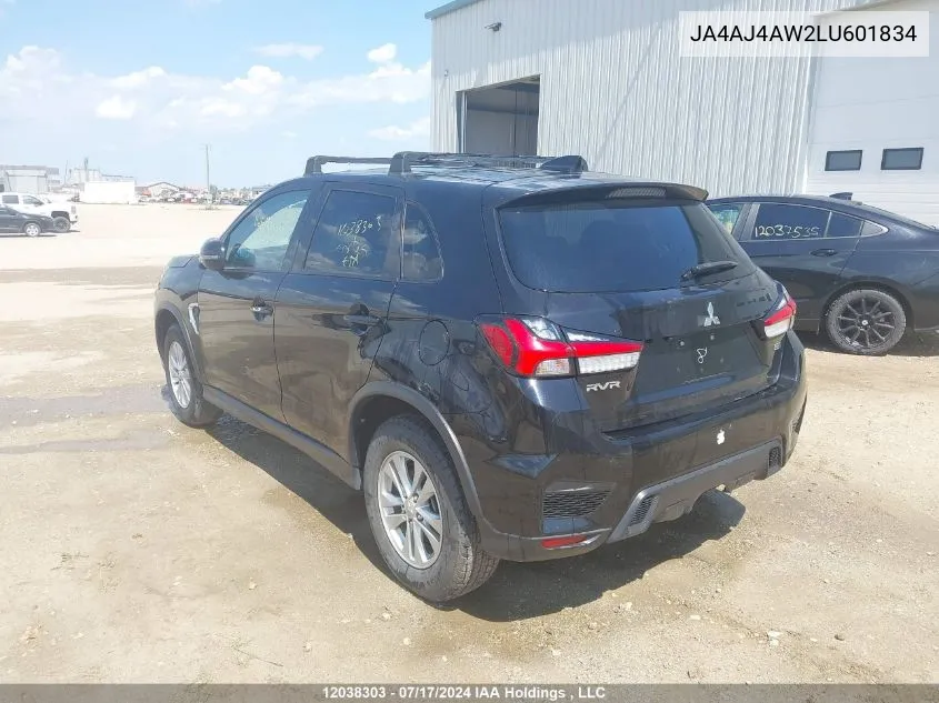 2020 Mitsubishi Rvr VIN: JA4AJ4AW2LU601834 Lot: 12038303