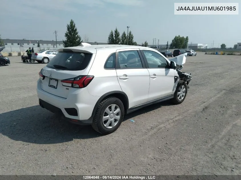 2021 Mitsubishi Rvr VIN: JA4AJUAU1MU601985 Lot: 12064048