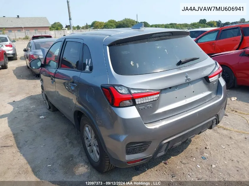 2021 Mitsubishi Rvr VIN: JA4AJVAW7MU606941 Lot: 12097373