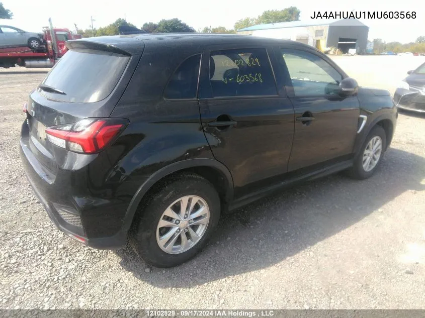 2021 Mitsubishi Rvr Es/Se VIN: JA4AHUAU1MU603568 Lot: 12102829