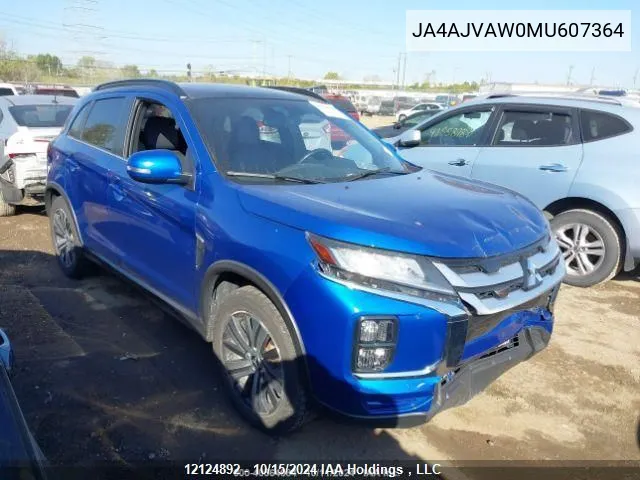 2021 Mitsubishi Rvr Se/Sel/Le/Gt VIN: JA4AJVAW0MU607364 Lot: 12124892