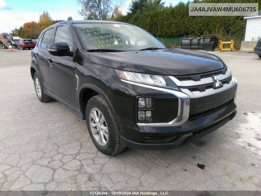 2021 Mitsubishi Rvr VIN: JA4AJVAW4MU606735 Lot: 12125304