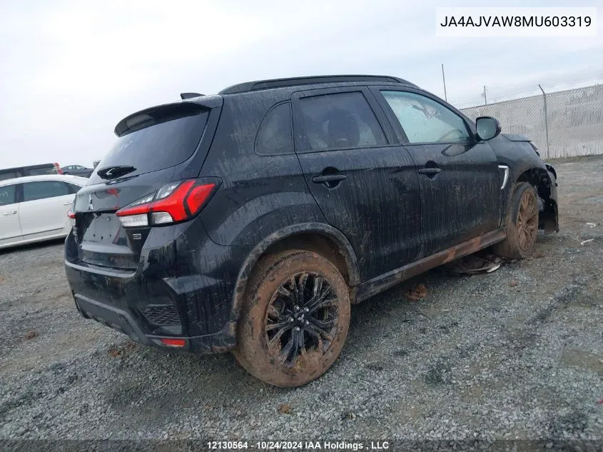 2021 Mitsubishi Rvr VIN: JA4AJVAW8MU603319 Lot: 12130564