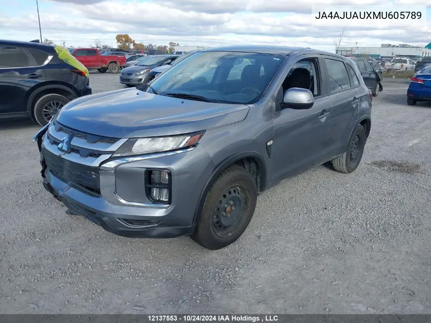 2021 Mitsubishi Rvr Es VIN: JA4AJUAUXMU605789 Lot: 12137553