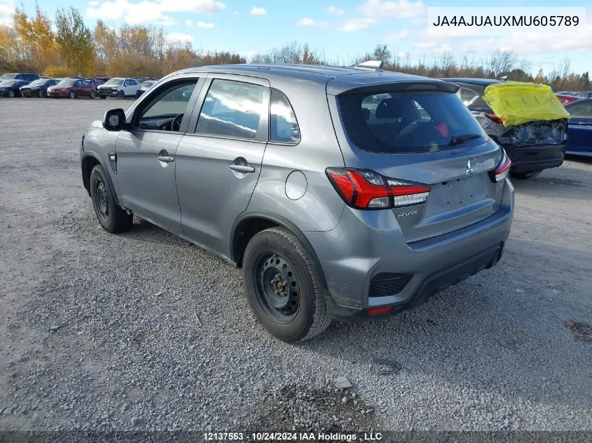 2021 Mitsubishi Rvr Es VIN: JA4AJUAUXMU605789 Lot: 12137553