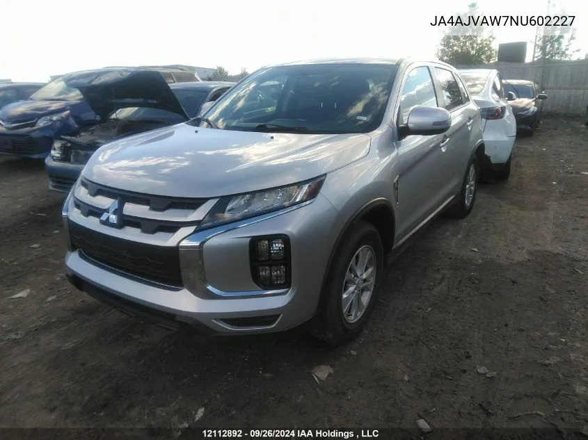 2022 Mitsubishi Rvr VIN: JA4AJVAW7NU602227 Lot: 12112892