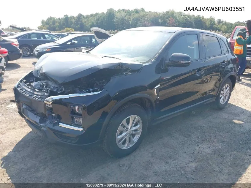 2023 Mitsubishi Rvr VIN: JA4AJVAW6PU603551 Lot: 12098279