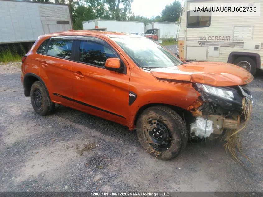 2024 Mitsubishi Rvr Es VIN: JA4AJUAU6RU602735 Lot: 12066181