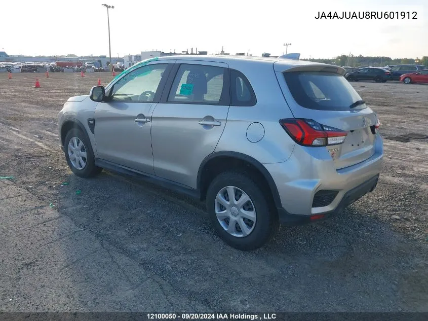 2024 Mitsubishi Rvr Es VIN: JA4AJUAU8RU601912 Lot: 12100050