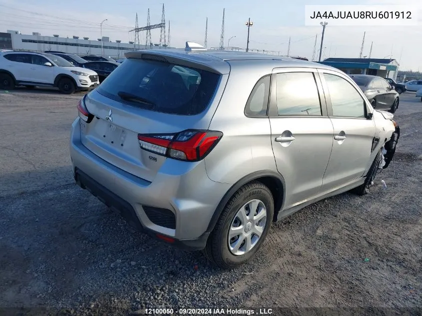 2024 Mitsubishi Rvr Es VIN: JA4AJUAU8RU601912 Lot: 12100050