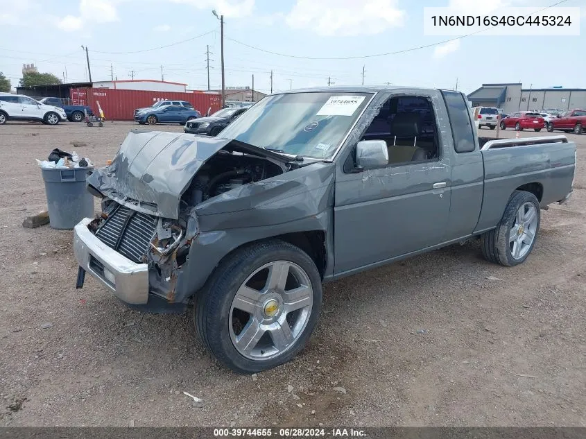 1986 Nissan D21 King Cab VIN: 1N6ND16S4GC445324 Lot: 39744655