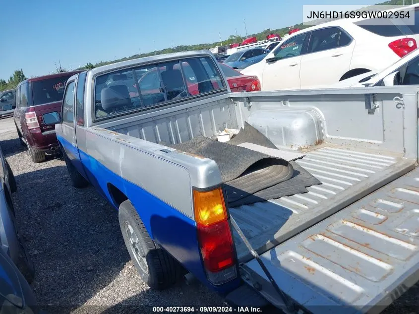 1986 Nissan D21 King Cab VIN: JN6HD16S9GW002954 Lot: 40273694