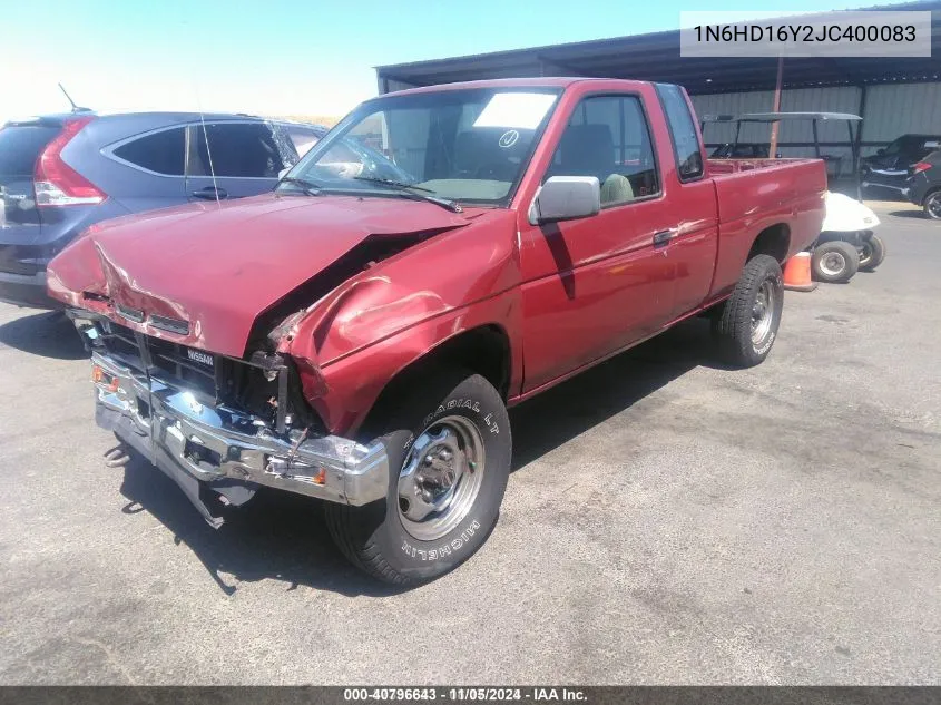 1988 Nissan D21 King Cab VIN: 1N6HD16Y2JC400083 Lot: 40796643